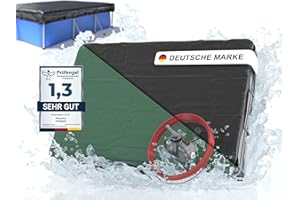 Planenfux® Poolabdeckung rechteckig 400x200 cm | 2-in-1 Poolplane aus 200g/m² PE Material | Sommer & Winter Abdeckung für Schwimmbecken | Solarplane Pool Plane 4x2 m | 460x260cm Schwimmbad Abdeckplane
