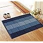 Status Polypropylene Anti Slip Floor Door Mat in Home Kitchen Office Entrance Mats ( 38x58 cm) (Blue)
