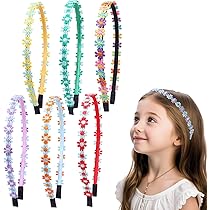 Set 4 Cerchietti Brillantini Per Bambine - Antiscivolo, Con Denti, Colorati E Comodi Per Tutti I Giorni - Foto 7