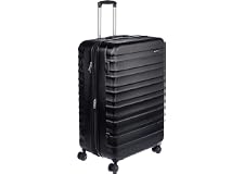 Amazon Basics Hardside Spinner Luggage- 28 inch (Material: ABS), Black