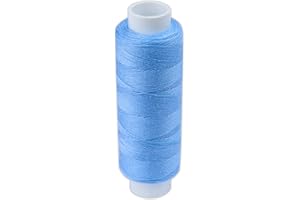 Hilo de Coser Resistente de Poliéster, Bobinas de Muchos Colores, Para Costura a Mano o a Máquinas, Bobinas de 200 m, Fabricado en Europa por Pasmanta desde 1953 (5624 - Azul)