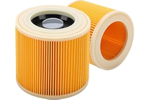HYZEVEE Karcher hoover filter| 2Pcs WD2 WD3 WD3P A2004 MV2 MV3 Cartridge Filters Wet & Dry Hoover Vacuum Cleaner 64145520