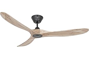 CASAFANA CasaFan ECO GENUINO 152 MS-NT Deckenventilator (Ø x H) 1520mm x 285mm Flügelfarbe: Holz (hell) Geh