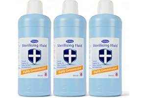 GENERIC 3 x 1L Dr. Johnson's Sterilising Fluid - Highly Concentrated - Powerful Antibacterial Solution Effective Germ Killer - Trusted hygiene for babies bottles and equipment