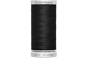 DIE STOFFTANTE Gütermann Garn M782 Extra Stark Nähgarn Polyester 100m Nähmaschinengarn für alle stark beanspruchten Nähte (schwarz)