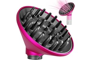 YTCHYYSK Large Diffuser Attachment Compatible with Dyson Airwrap, Upgraded Bigger Diffuser Nozzle to Dryer Faster and Define Curls,Rose