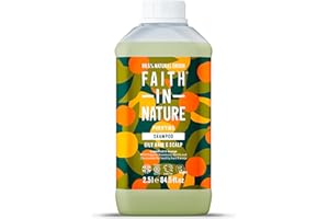 Faith In Nature Natural Grapefruit & Orange Shampoo, Purifying For Oily Hair & Scalp, Vegan & Cruelty Free, No SLS, Silicones or Parabens, 2.5L Refill