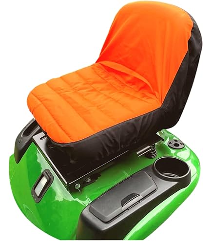 Coprisedile Per Trattori E Tosaerba FACULX - Imbottito, Tasche Utility, Giallo/grigio - Foto 2