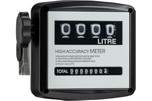 WILTEC Contador de gasóleo 3,5 bar 20-120 l/min conexiones 1" bomba de gasóleo
