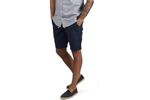 BLEND Lias Pantalón Corto Shorts De Lino Bermuda Regular-Fit