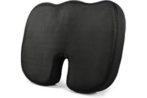 YARVPUV Cuscino Sedia Ufficio, Cuscino Coccige Ortopedico, Cuscino Sedile,Cuscino sciatica, Cuscino Ergonomico Sedia Ufficio, per Seggiolino Auto, Sedia da Ufficio o Sedia