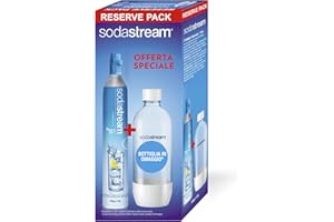 SodaStream Bouteille de recharge de gaz CO2 en licence d'utilisation pour le carbonatateur+bouteille en PET de 1 litre pour carbonateur