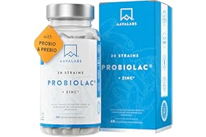 Bio Cultures Complex [ 25-50 Billion CFU ] by AAVALABS - 20 Bacterial Cultures Per Serving - Including Lactobacillus Reuteri, Lactobacillus Gasseri, Lactobacillus Acidophilus - with Zinc and Inulin