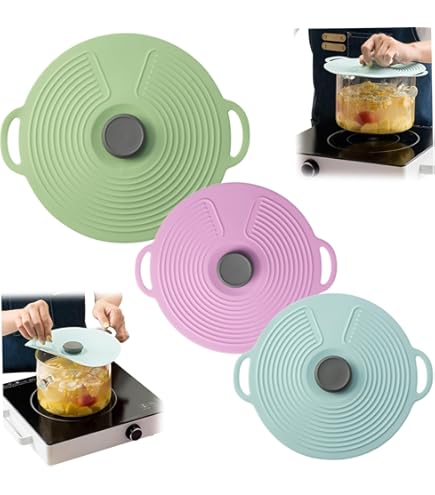 Porta-coperchio in silicone resistente al calore, piccolo supporto, resistente al calore, a forma di carota, riutilizzabile, coperchio aperto, adatto per la cucina di casa, 6 pezzi