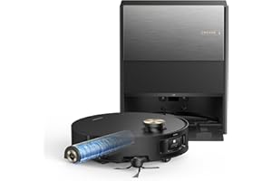 DREAME Aqua10 Roller Robot aspirapolvere con lavaggio AquaRoll, protezione del rullo per la cura di tappeti e moquette, superamento degli ostacoli di 6 cm, auto-svuotamento, aspirazione da 30.000 Pa