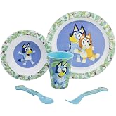 MICRO SET 5 PCS (PLATE, BOWL, GLASS AND CUTLES) IN BLUE BOX