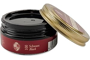 Langer & Messmer crema lucido per scarpe in pelle con ingredienti naturali - crema per la cura delle scarpe di alta qualità - adatta a tutte le scarpe in pelle liscia - 50 ml - Made in Italy