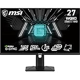 MSI G274QPX 27 Inch WQHD Gaming Monitor - 2560 x 1440 Rapid IPS Panel, 240 Hz / 1ms GtG, 98% DCI-P3 Colour Gamut, HDR 400, Ty
