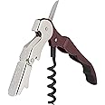 True Fabrication Pulltap's Double-hinged Corkscrew, One Size, Burgundy