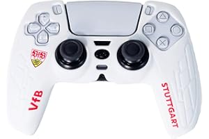 FANTROLLER Offiziell lizensierte Schutzhülle kompatibel für PS5 Controller Zubehör VfB Stuttgart Anti-Rutsch Schutzhülle Skin Case für FIFA und Bundesliga Fans