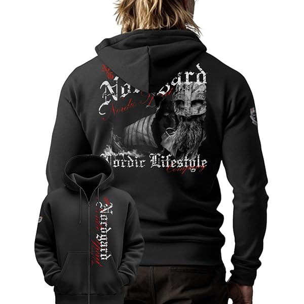 Felpa con cappuccio vikings - Italia
