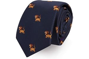 AUSCUFFLINKS Animal Ties | Woven Neckties | Gift for Men | Work Ties for Him | Birthday Gift for Guys