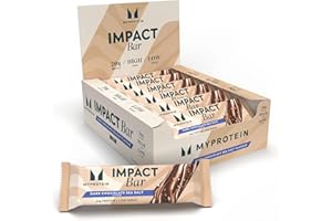 MYPROTEIN Impact Bar 12 x 64 g Chocolat Noir Sel de mer