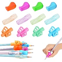 8 Pezzi Impugnatura Matita Bambini, Matita Grip in Silicone