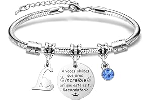 Yumioxa Recuerda a Las Mujeres El Nombre Inicial Del Brazalete Pulsera Inspiración Pulsera A Veces Te Olvidas De Que Eres Increíble,Así Que Este Es Tu Recordatorio Cumpleaños Brazalete Regalos