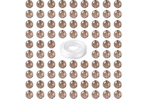 BEEFLYING Perle Rotonde di Quarzo fumé Naturale da 8 mm Pietre Preziose di Cristallo Perline Distanziatrici Rotonde Semipreziose per Fare Gioielli Fai da Te Collana con Braccialetti