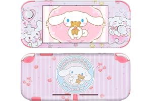 DLseego Switch Lite Skin Sticker,Motif Cool Mignon Autocollant de Film de Peau D'enveloppe Complète Durable Ensemble Complet de Protection Anti-Rayures Accessoires pour Switch Lite-Rose Cinnamon Dog