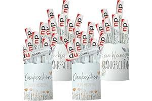 ‎HONGMA 52pcs Banderolen Aufkleber Danke für Duplo Schokoriegel Verpackung Geschenk Sticker mit Sprüchen für Duplo Riegel 4 Packungen Set zum Dankeschön Kollegin Kollege (ohne Riegel)