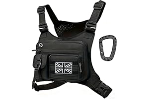 Vdones Mens Chest Bag, Waterproof Anti-Theft Running Chest Pack for Running, Cycling, Huntingm, Hiking, Traveling, Outdoor