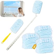 50 Staubmagnet-Nachfülltücher + 1 Griff – 360° Kompatibel Mit Swiffer, Mikrofaser, Elektrostatisch