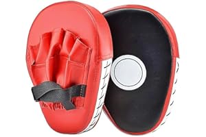 REGERLY Boxen-Schlagpolster, 1 Paar, Leder, gebogen, Schild, MMA, Muay Thai, Pao, Schlagtraining
