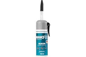 Manofix Fugenchef Silikon für Küche, Bad & Co. im Spender, 150ml, weiß