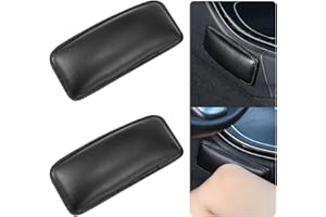 LINGJIA 2 Pezzi Bracciolo Auto Universale, Ginocchiere Impermeabili Bracciolo Porta Auto, Ginocchiere Lato Guida, Ginocchiere Autoadesive per Gamba Auto, Adatte Alla Maggior Parte delle Automobili