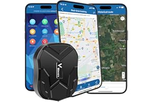 Winnes GPS Tracker per Auto 5000mAh Localizzatore Magnetico Anti-Furto con App Gratuita Senza Abbonamento, Geo-fence Alarm Impermeabile Portatile per Auto Moto Camion TK905