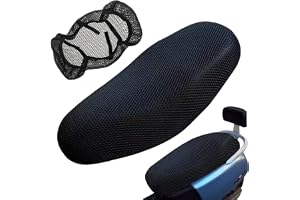 Touosy Motorcykel tillbehör sittdyna, skoter, sittskydd, halkfri, vattentät, sätesöverdrag och sittdyna, 3D, ventilerande sit