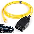Dezanyc Câble ENET OBD2 Ethernet RJ45 Compatible BMW Bimmercode F Series ISTA G Series - 2m