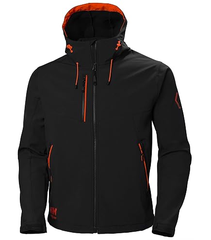 Veste D'Hiver Helly Hansen Aker - Imperméable Et Respirante - Taille 2XL Noir - Capuche Ajustable Et Poches Zippées - 11