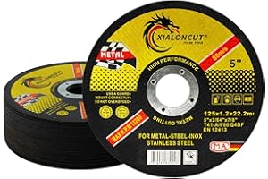 NUTKIT Cutting Discs for Angle Grinder 26-Peice, 125mm Angle Grinder Metal Cutting Discs, 1.2mm Ultra-Thin Grinding Discs For Fast & Precise cutting of Steel, Iron, Aluminum Metals