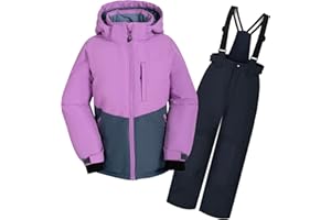 ODYSSEY-REFUGE OLIVER Mädchen-Schneeanzug Abnehmbarer Kapuzen-Skianzug Extra Wärme Winteranzug