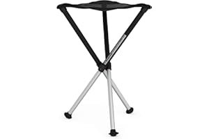 ‎WALKSTOOL Walkstool - Modell Comfort - 3-Beiniger Klapphocker aus Aluminium - Faltbar - 4 wählbare Modelle mit den festen Sitzhöhen 45, 55, 65 und 75 cm, Belastbar mit 200 Bis 250 kg - Hergestellt in Schweden
