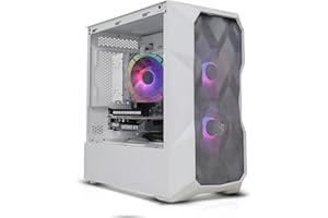 BIRMINGHAM AV Gaming PC – AMD Ryzen 5 5500 with NVIDIA RTX 5050 8GB, 16GB RAM, 1TB NVMe SSD, RGB Case, Windows 11 Pro - White