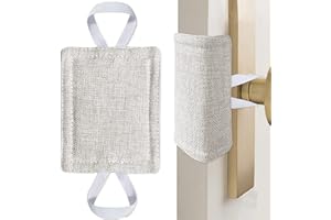 BAVOOTY Door Silencer,Door Jammer,Quiet Door Closer Cushion,Door Slamming Silencer,Door Slam Preventer,Nursery Door Silencer,Bumper Safety Door Pads,Door Latch Cover for Noise Reducing Quiet Doors,4 x 3 in