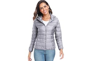 Teemie Damen Steppjacke Leichte Übergangsjacke Jacke Daunenjacke Daunen Lightweight Daunenoptik Für Frauen Parka Funktionsjacke Mit Kapuze S-XXL