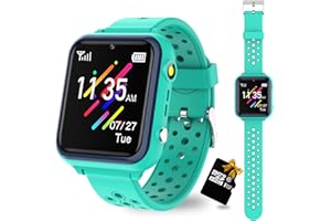 Smartwatch Kinder , Spiele , Telefon für Mädchen und Jungen ( Grün)