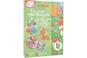 ARTISTA 9301944 Bastelset Glitzerfensterbilder, Kreativset in praktischer Aufbewahrungsbox, DIY-Kit für Kinder ab 6 Jahre
