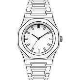 Shocknshop Minimalist Creative Sketch Design Black Analog Plastic Chain Strap Wrist Watch for Men Boys -WCH375